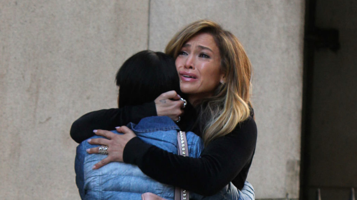 Ramona cries as she embraces Destiny