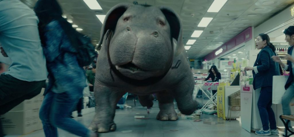 Okja in the subway