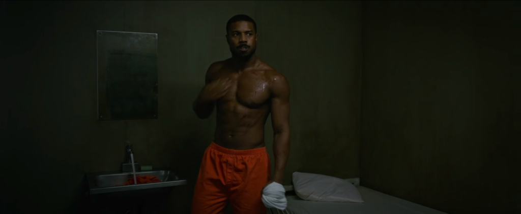 Micahel B. Jordan without T-shirt