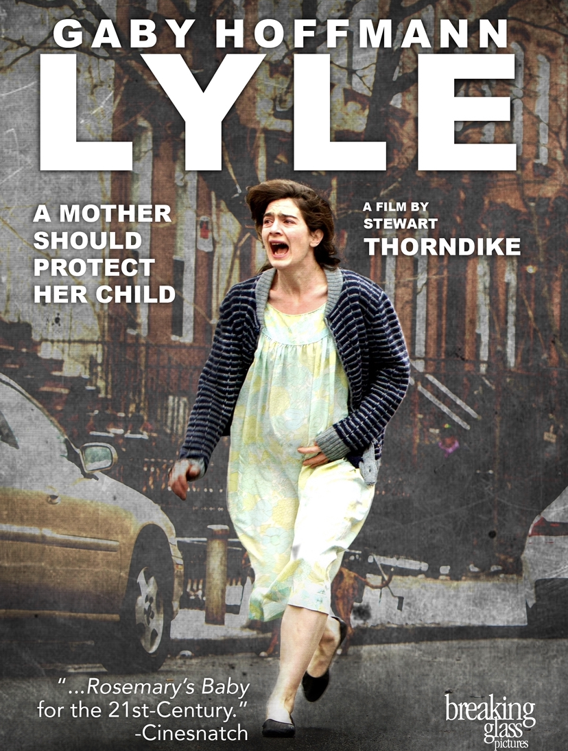 A poster for the film showing Leah after escaping her apartment. She runs through the streets while holding her pregnant stomach.