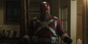 A still from "Black Widow" showing Alexei in his Red Guardian costume