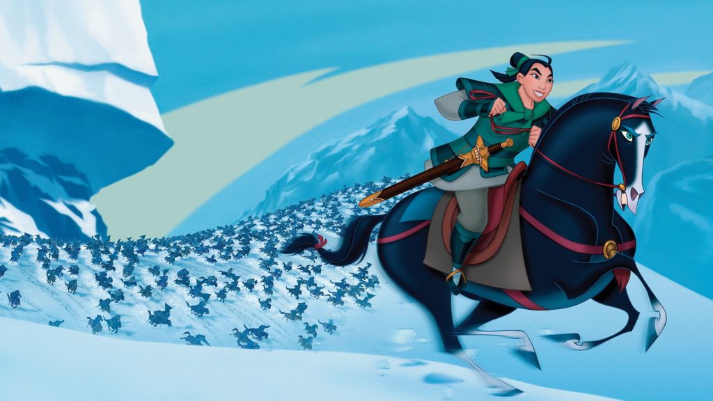Mulan implementing her plan and saving the day