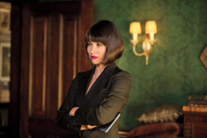 A still from "Ant-Man" of Hope Van Dyne standing