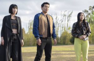 A still from 'Shang-Chi' of Xialing, Shang-Chi, and Katy 