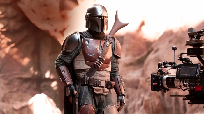 The mandalorian behind scenes