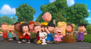 Charlie brown and his friends