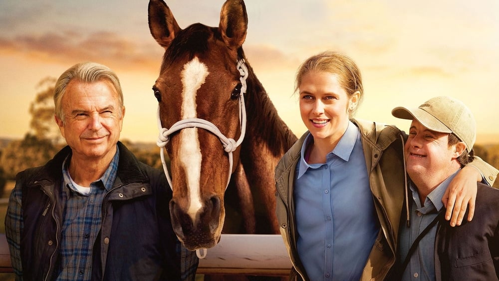 this image is of Michelle Payne, her single father, and her horse