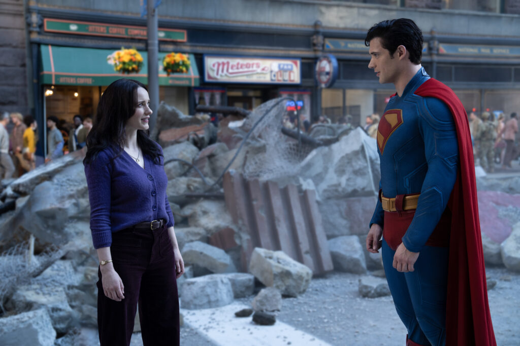 Lois and her hero converse
