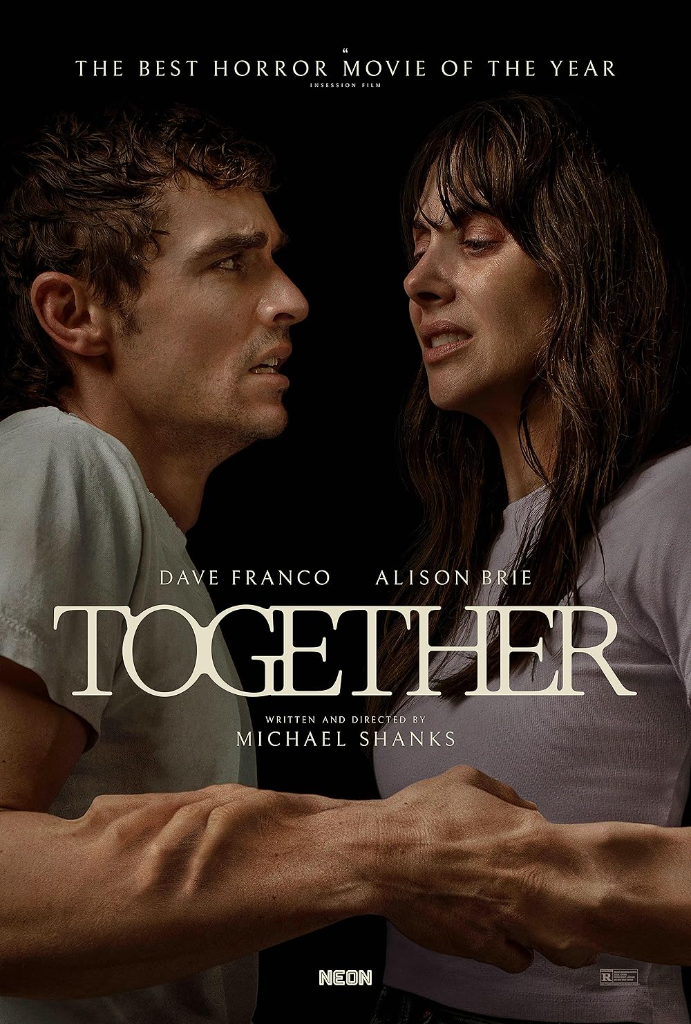 “Together” (2025) Film Review-Sticking together in relationship troubles takes a disturbingly extreme, eerily transformative path